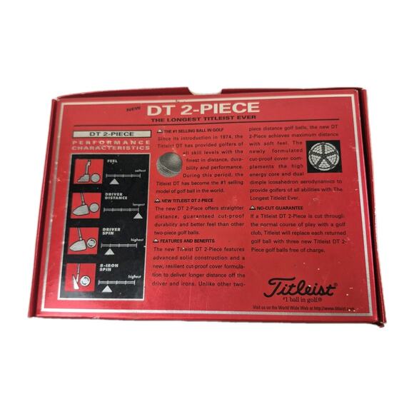 Titleist DT 2-Piece #1 Golf Balls ~ One Dozen ~ NEW ~ Unopened ~ Sponsor Logo - Picture 6 of 6